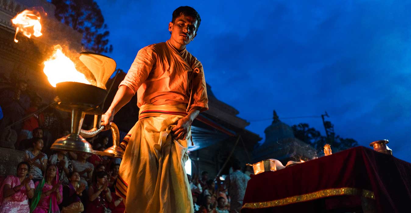 Arati in Pashupatinath