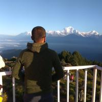 Mountain view while trekking in Nepal