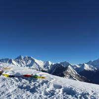 Mountain view from mera Peak and way to Amphu Laptcha Pass